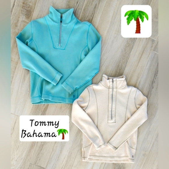 Tommy Bahama Tops - Two Tommy Bahama 1/4 Zip Sweatshirts XS